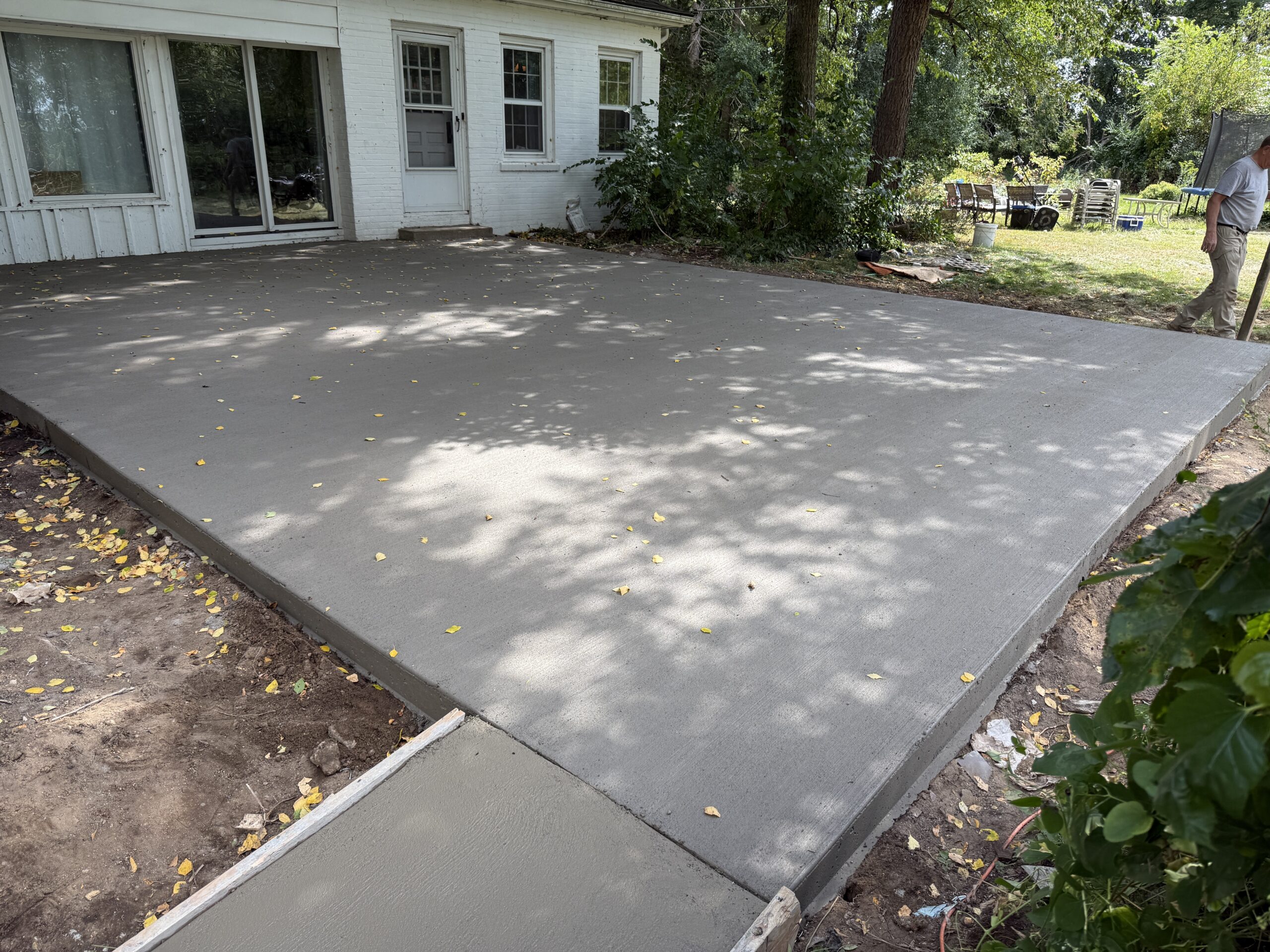 new concrete patio in Novi Michigan
